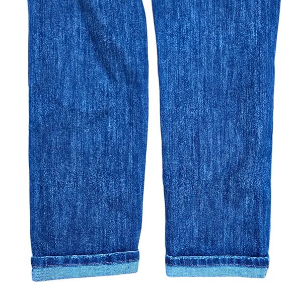 Boyfriend Slim Jeans Joe's Plus Size 32 Dark Stretch Denim Cuffed Crop Ankle - Picture 7 of 9